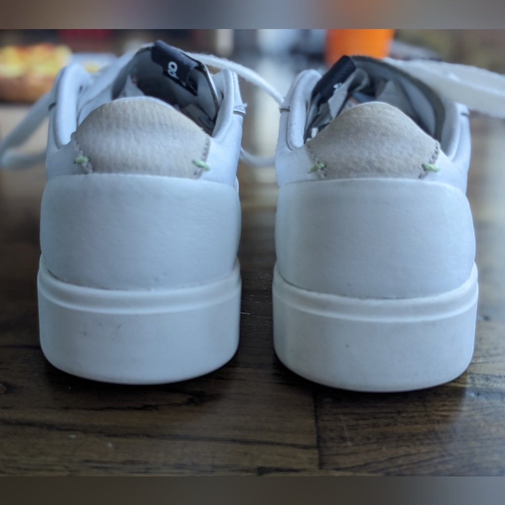 Classic White Adidas Sleek Leather Sneakers Womens size 7.5 - Picture 4 of 8